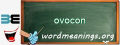 WordMeaning blackboard for ovocon